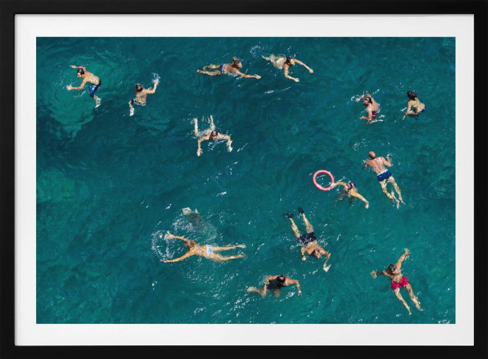 Nage en eau bleue | Posters - Affiche Artistique