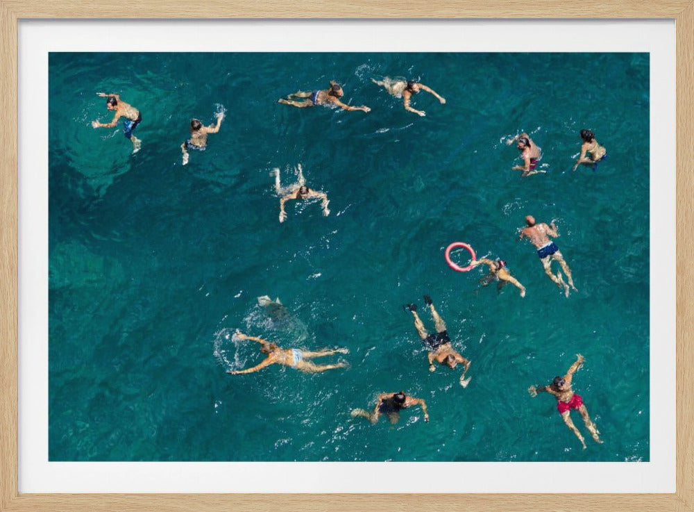 Nage en eau bleue | Posters - Affiche Artistique