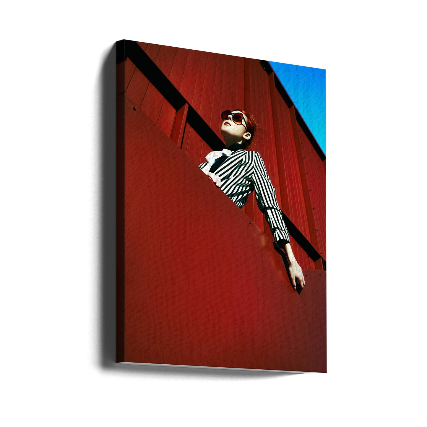 Contre le ciel rouge | Tableaux sur Toile