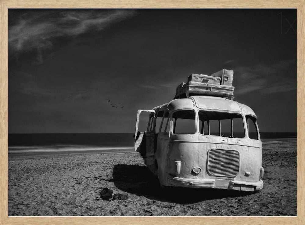 Strandet bus | Plakater - Kunsttryk