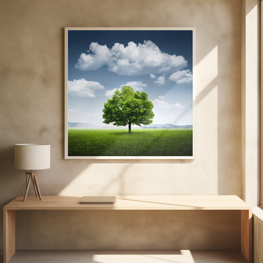 Árbol solitario | Papel Pintado Fotográfico