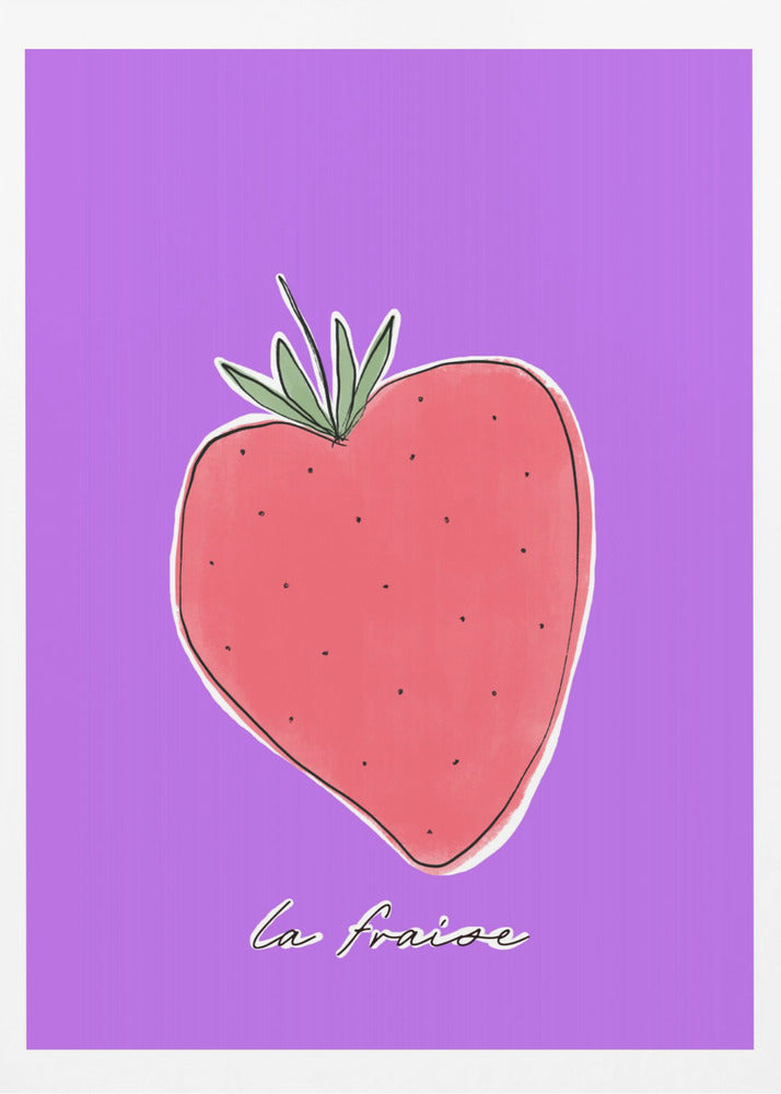 Stylized Strawberry Delight | Poster