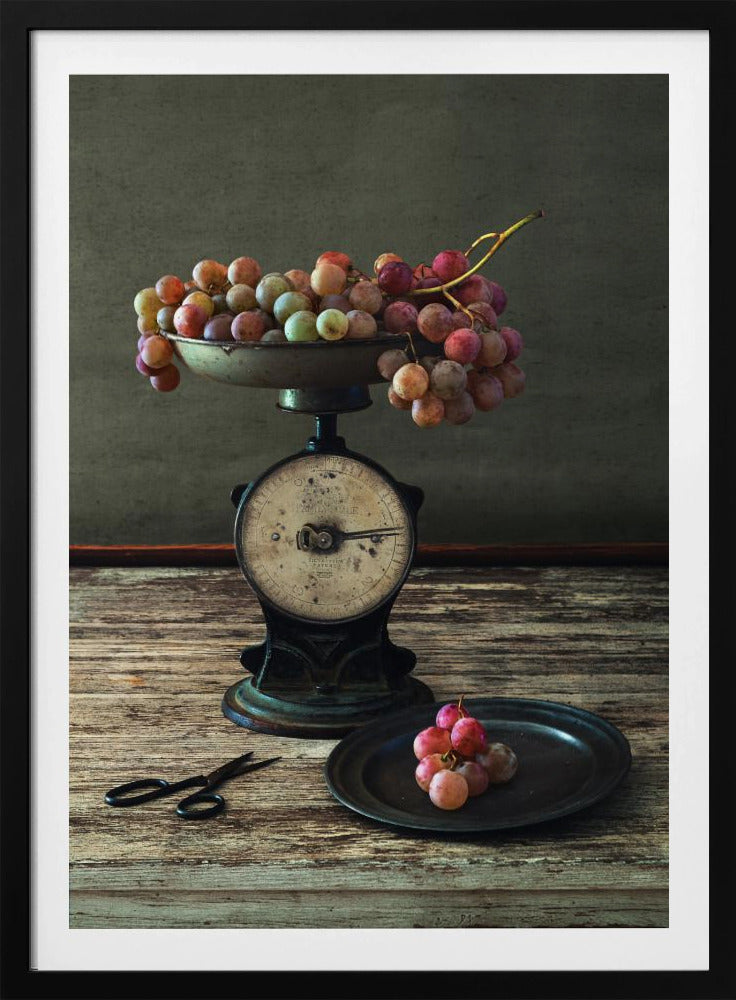 Still Life with Grapes on Scale | Poster