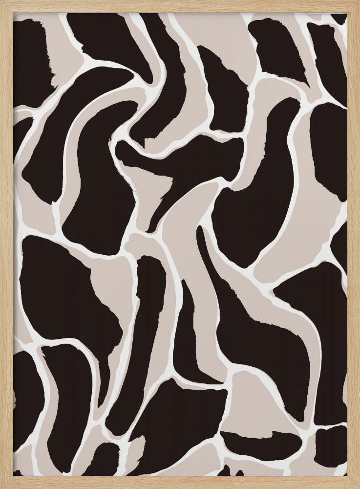 Monochrome Wellen | Poster