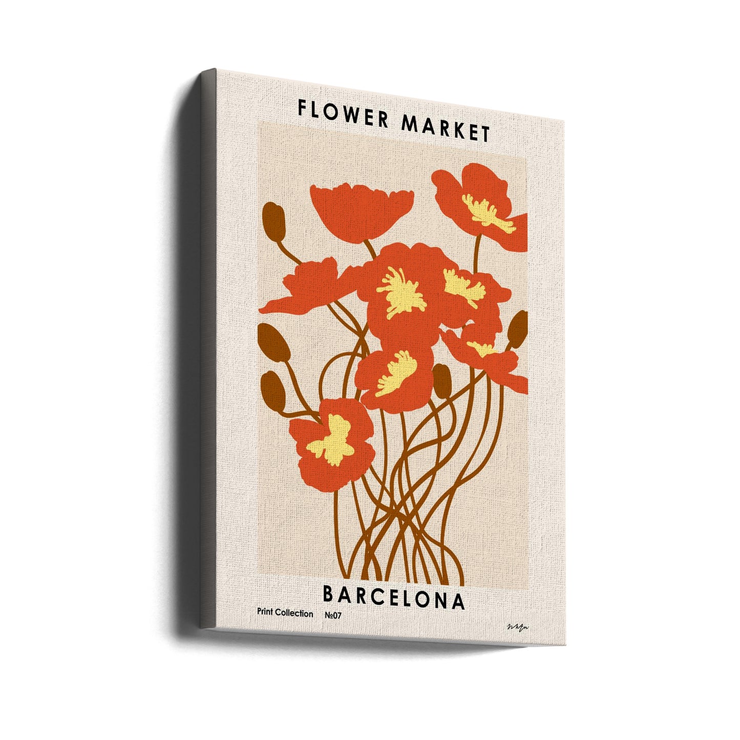 Mercato dei fiori. Barcellona | Stampe su Tela