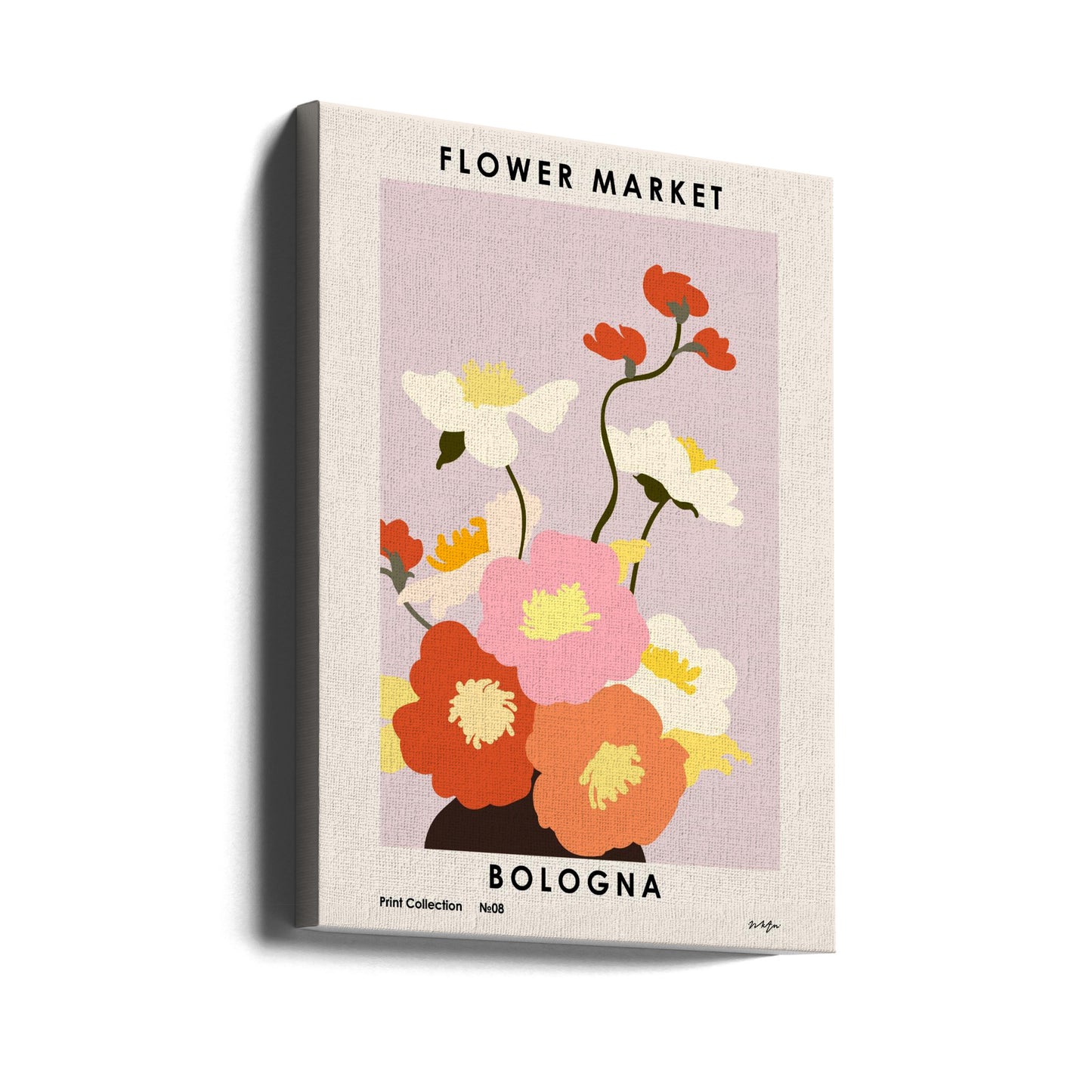 Marché aux fleurs. Bologne | Tableaux sur Toile