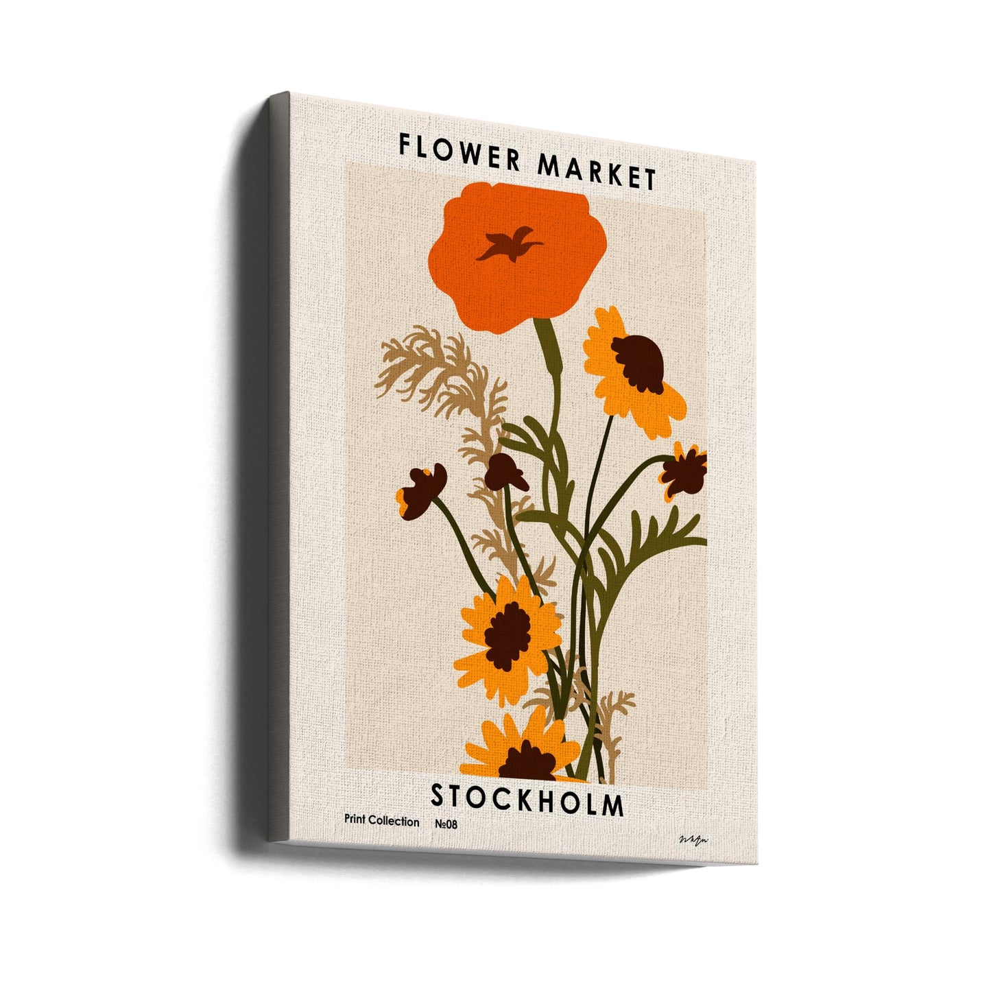 Blumenmarkt. Stockholm | Leinwand-Bilder