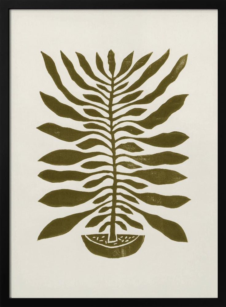 Plante à cent feuilles n° 22 / Impression linogravure | Posters - Affiche Artistique