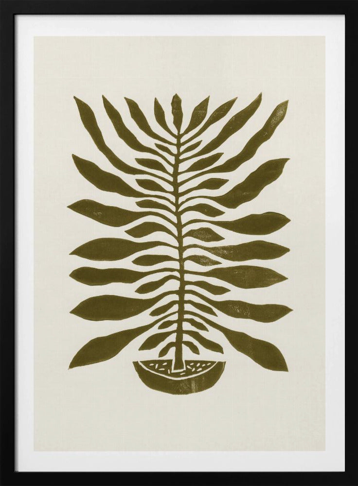 Plante à cent feuilles n° 22 / Impression linogravure | Posters - Affiche Artistique