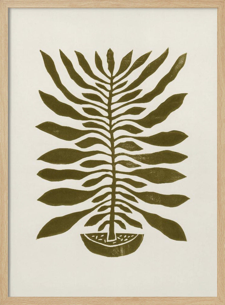 Plante à cent feuilles n° 22 / Impression linogravure | Posters - Affiche Artistique