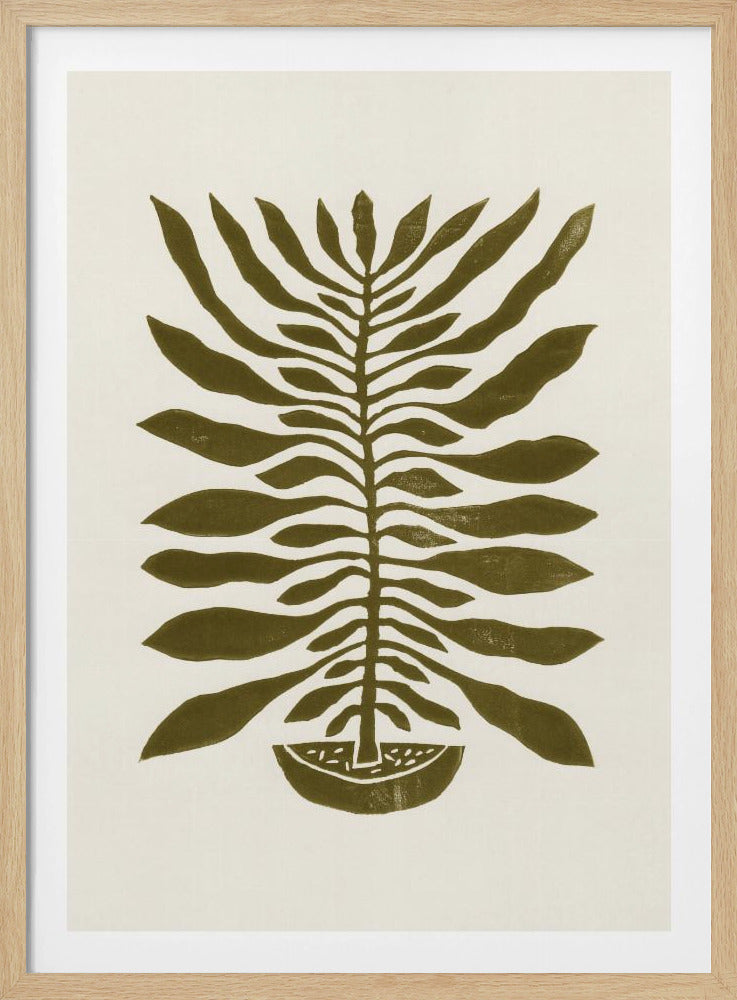 Plante à cent feuilles n° 22 / Impression linogravure | Posters - Affiche Artistique
