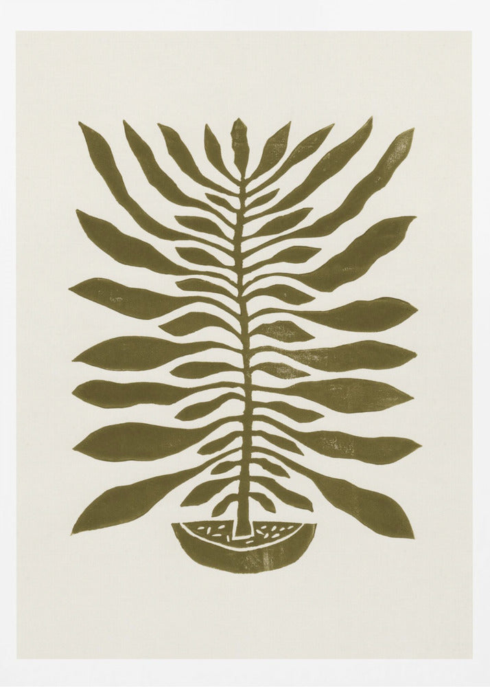 Plante à cent feuilles n° 22 / Impression linogravure | Posters - Affiche Artistique
