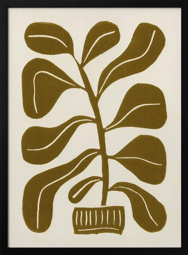 Linogravure Plante d'intérieur #2 | Posters - Affiche Artistique