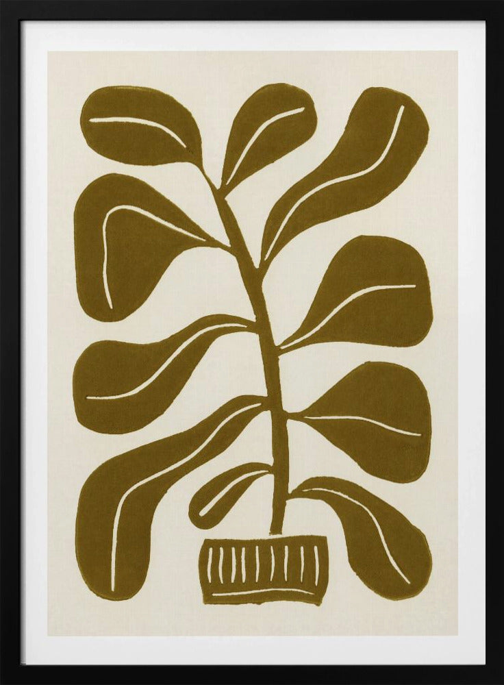 Linogravure Plante d'intérieur #2 | Posters - Affiche Artistique