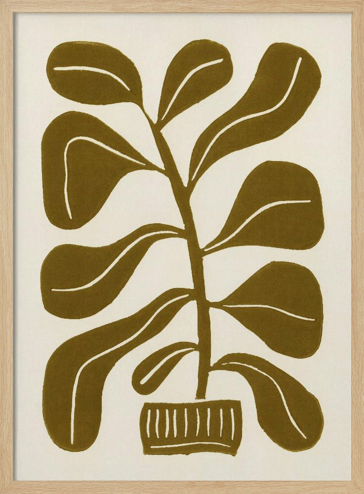 Linogravure Plante d'intérieur #2 | Posters - Affiche Artistique