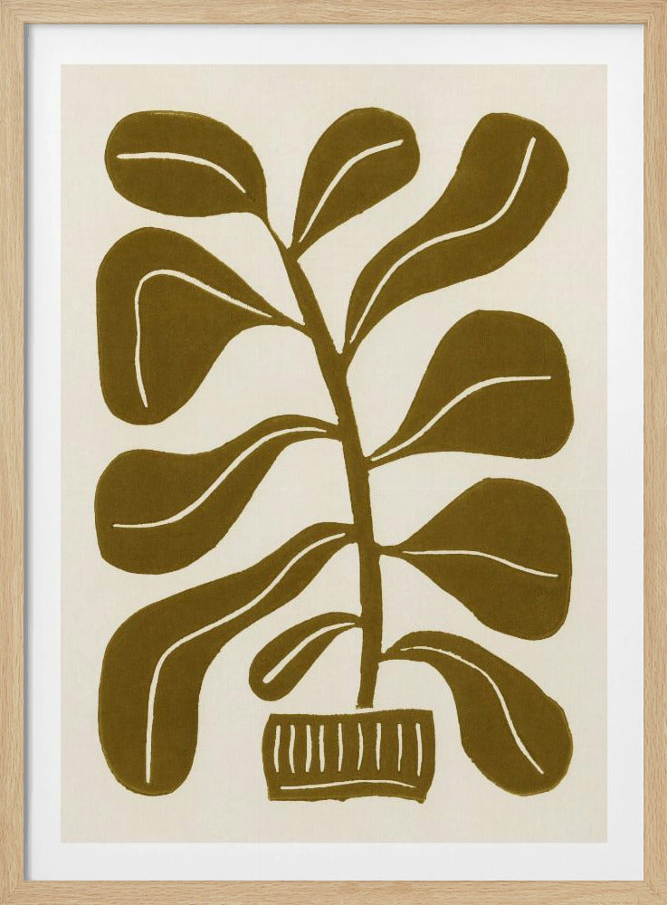 Linogravure Plante d'intérieur #2 | Posters - Affiche Artistique