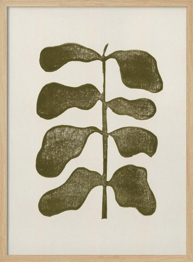 Plante de linogravure | Posters - Affiche Artistique