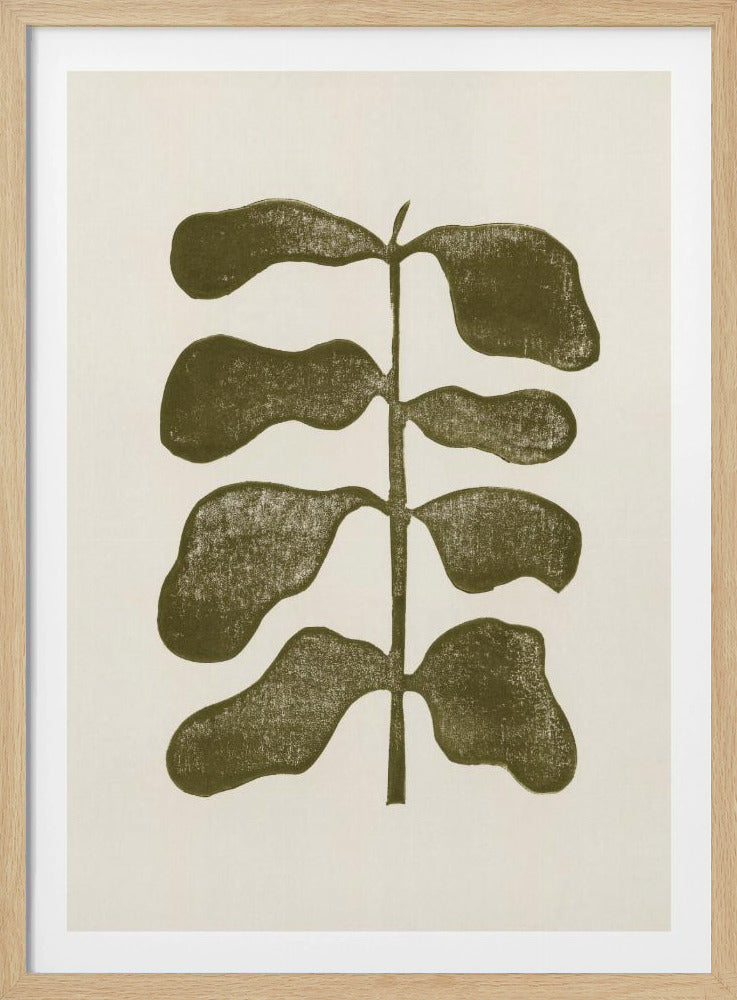 Plante de linogravure | Posters - Affiche Artistique