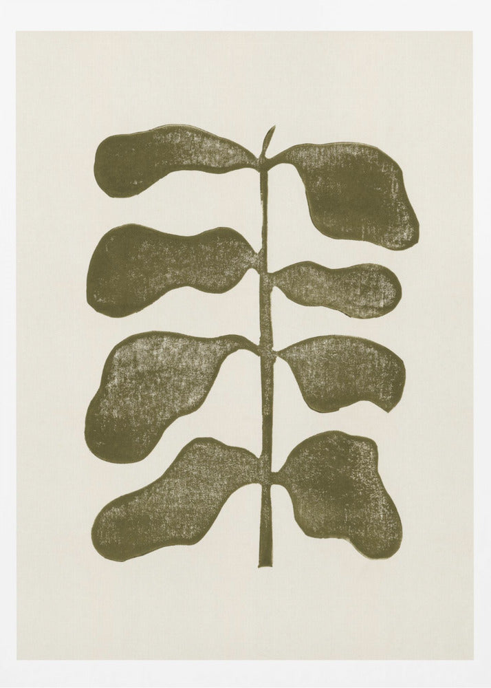 Plante de linogravure | Posters - Affiche Artistique
