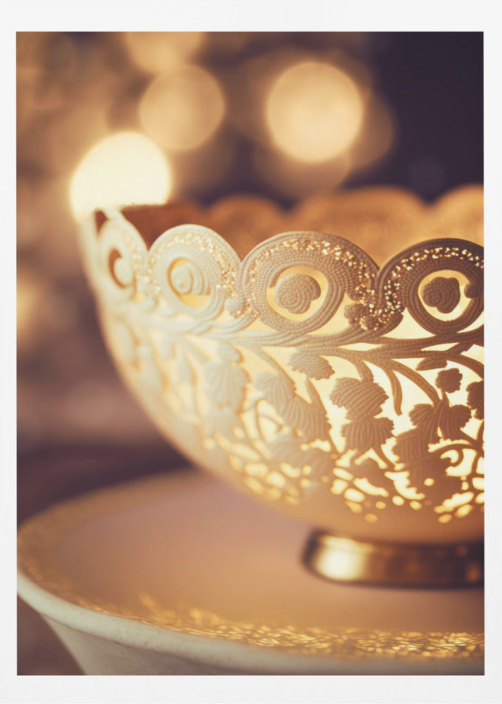 Golden Lace Glow | Poster