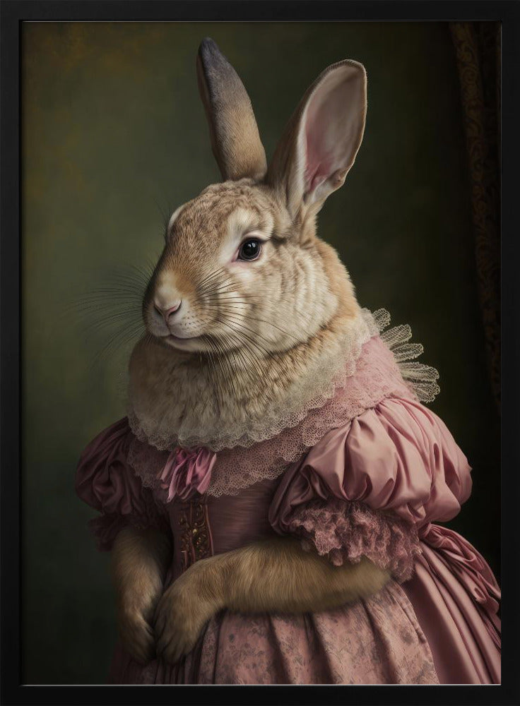 Regal Rabbit Lady | Poster