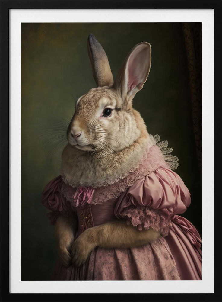 Regal Rabbit Lady | Poster