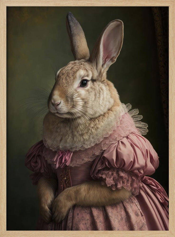 Regal Rabbit Lady | Poster