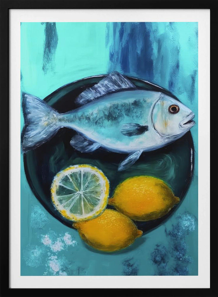 Un plato de pescado Posters - Impresiones de Arte