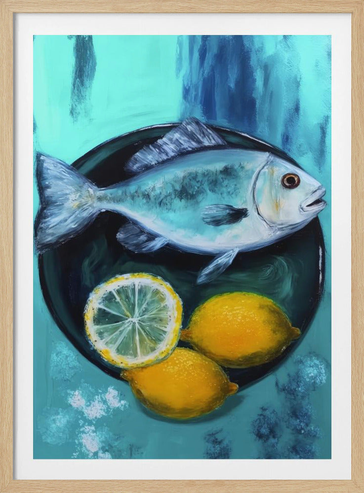Un plato de pescado Posters - Impresiones de Arte