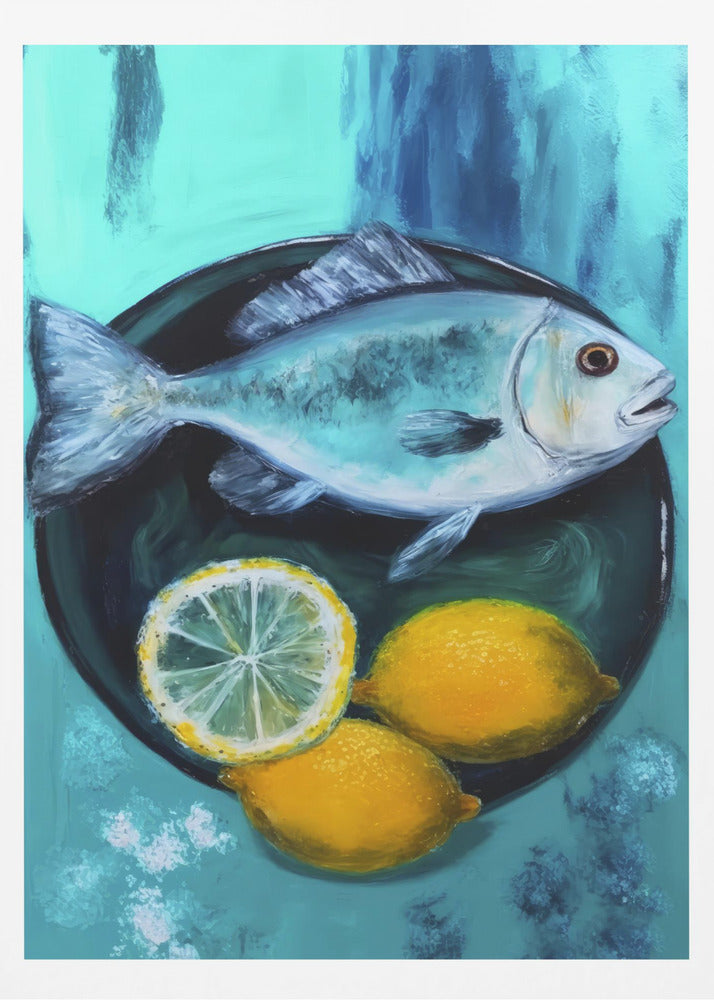 Un plato de pescado Posters - Impresiones de Arte