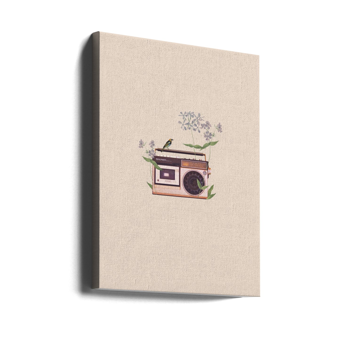 Blomsterradio i vintage-stil | Lerretsbilder