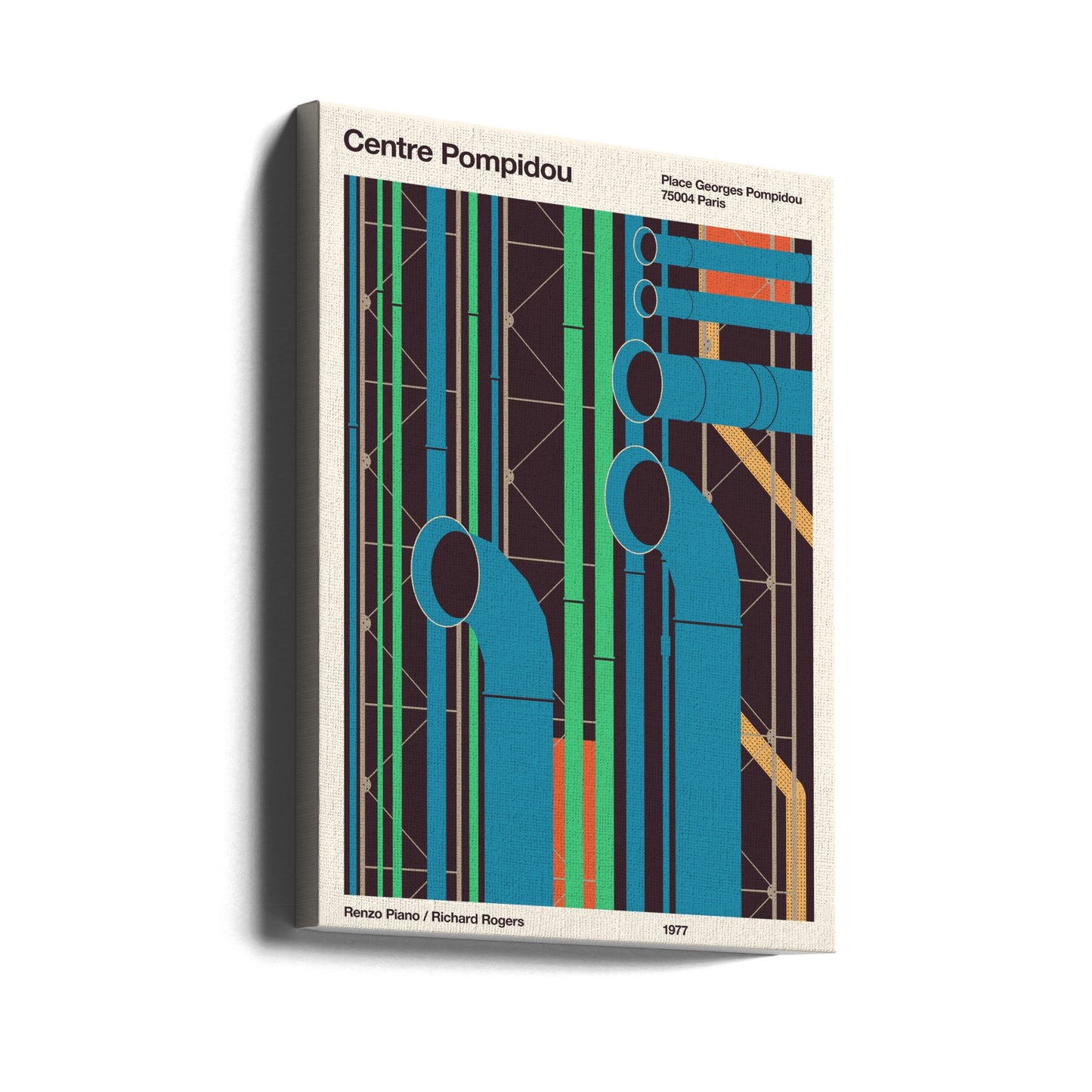 Pompidou | Lærredsbilleder
