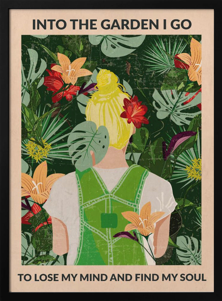En el jardín (rubia) | Posters - Impresiones de Arte