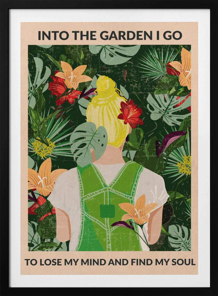 En el jardín (rubia) | Posters - Impresiones de Arte