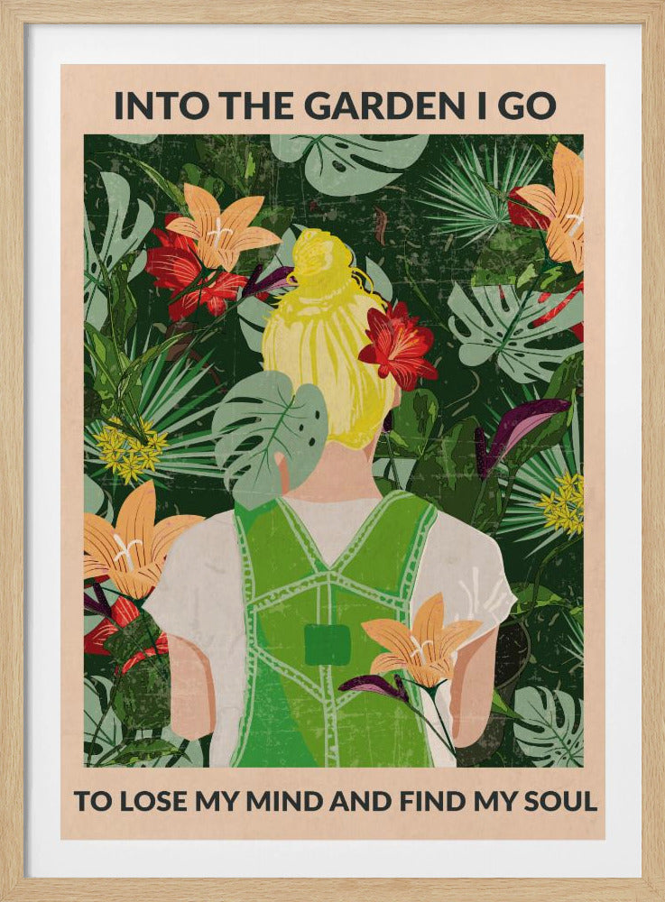 En el jardín (rubia) | Posters - Impresiones de Arte