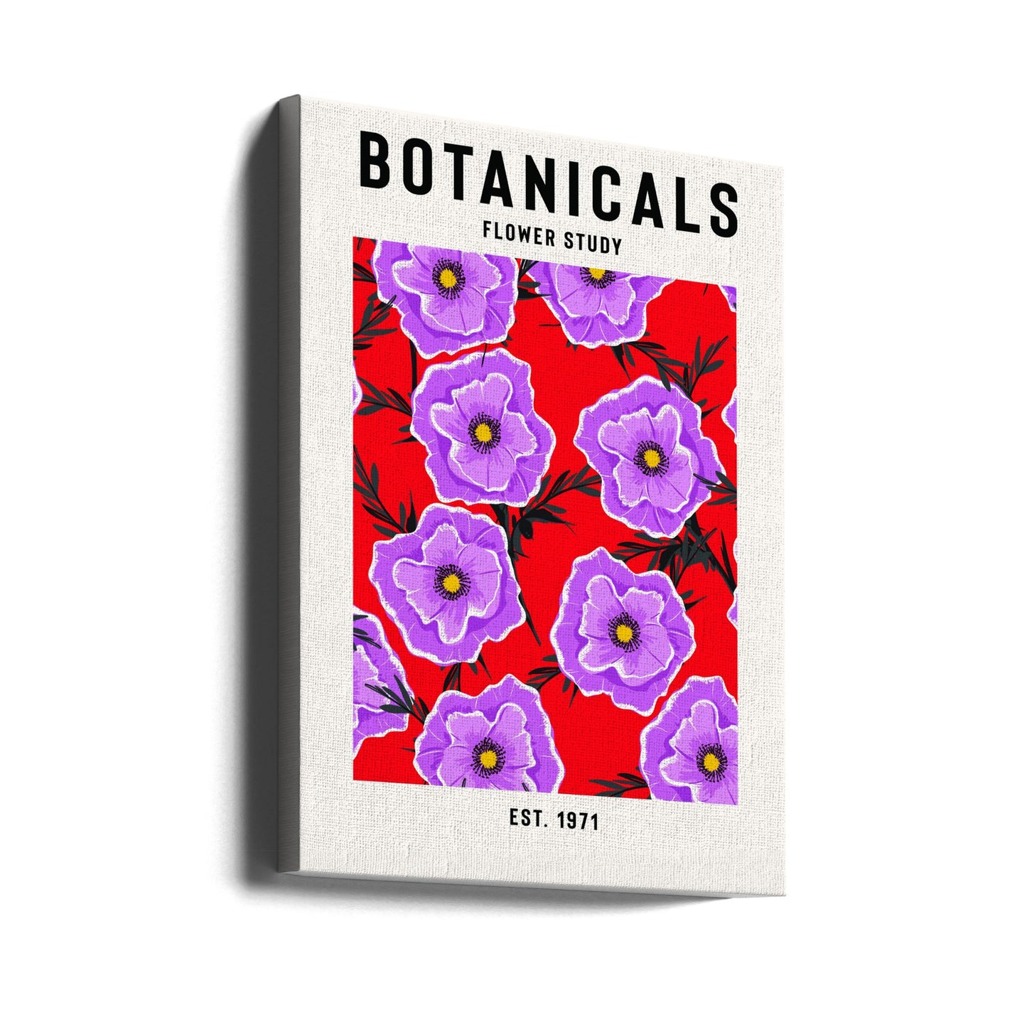 Studie av botaniske blomster | Lerretsbilder