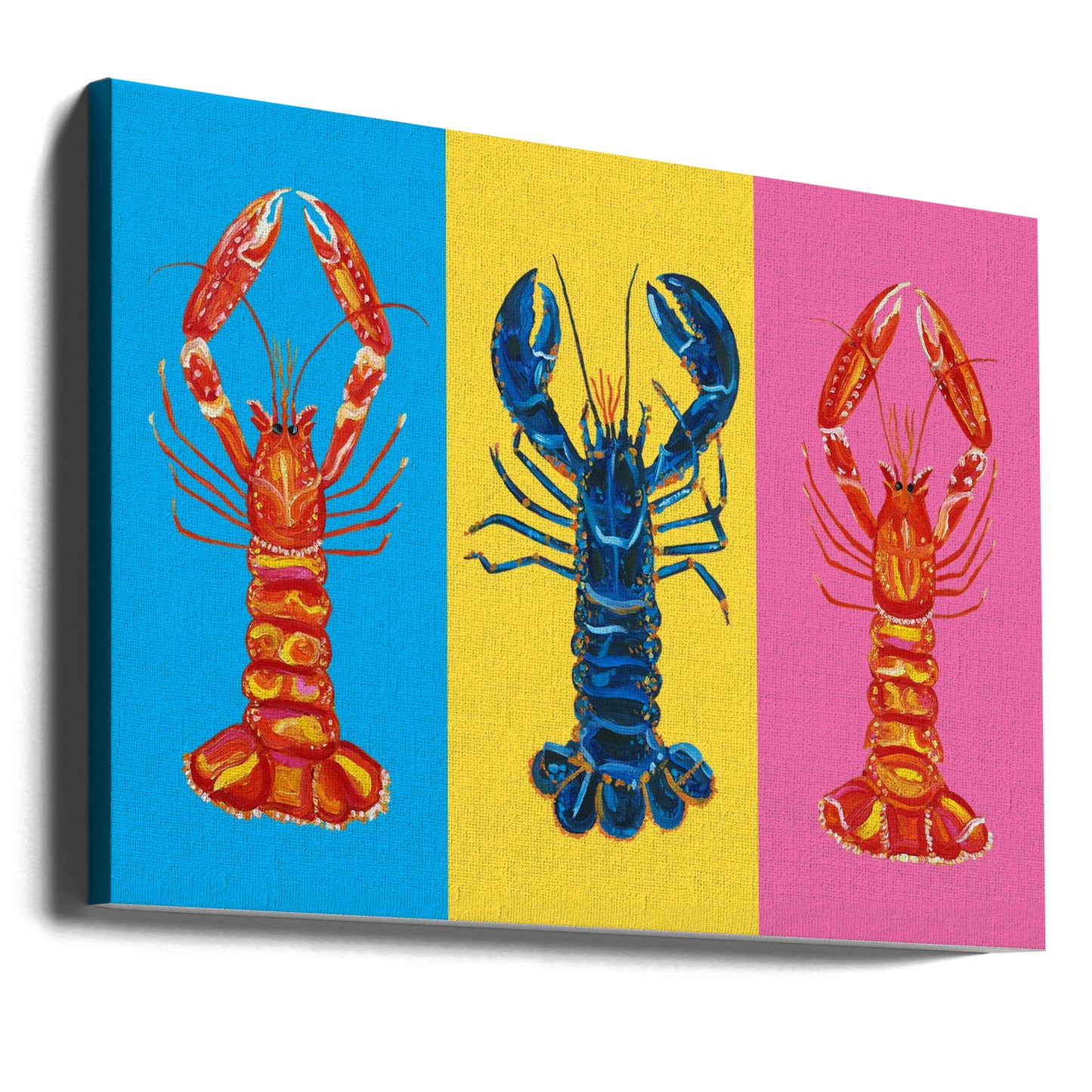 Pop-art z homara langoustines | Wydruki na łótnie