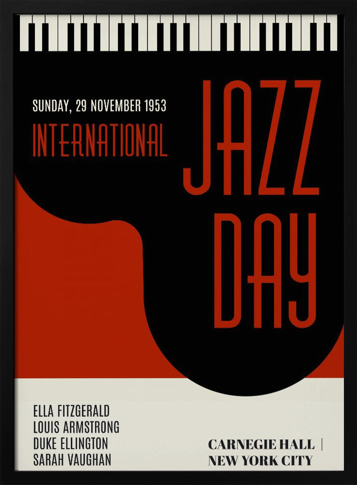 Jazzy Days Dark Red | Poster