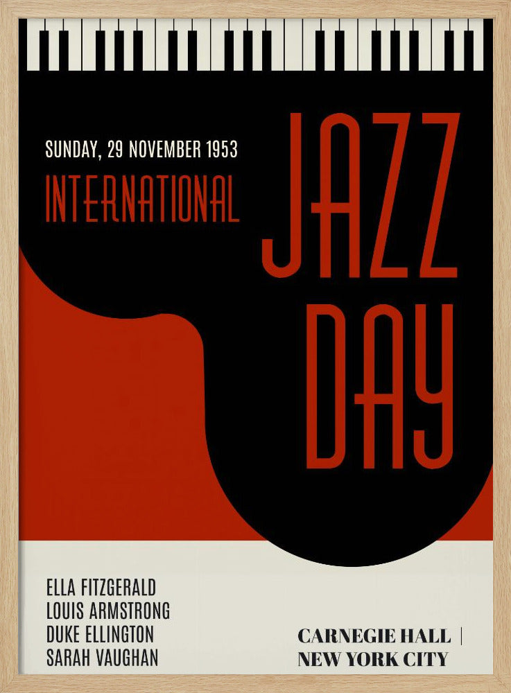 Jazzy Days Dark Red | Poster