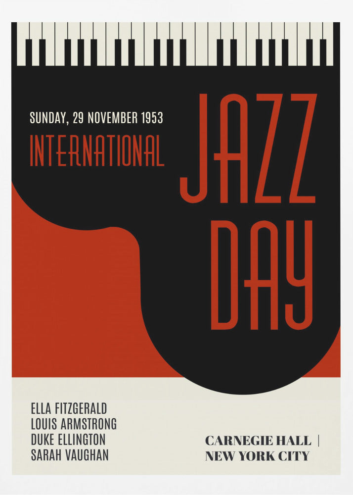 Jazzy Days Dark Red | Poster