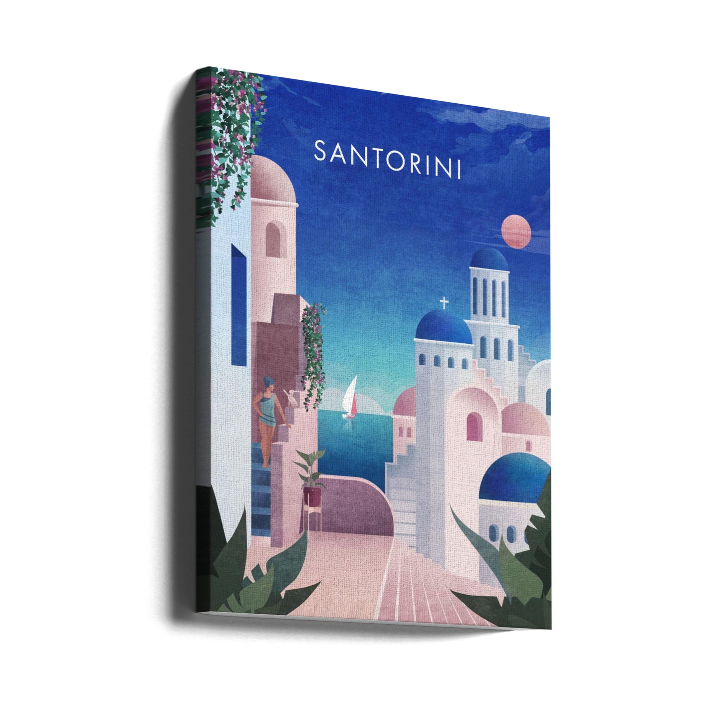 Santorini-tekst.png | Lerretsbilder