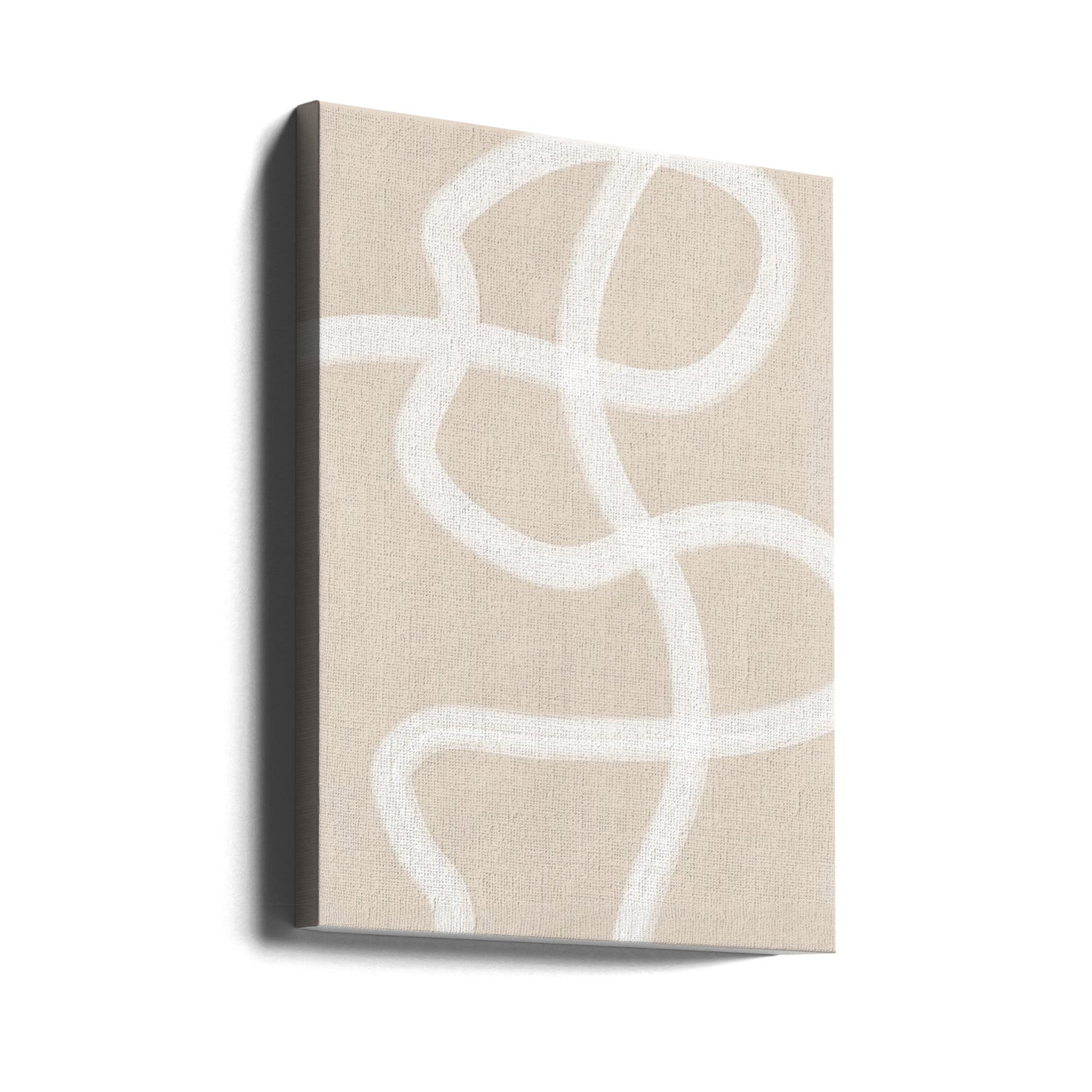 Vit penseldrag Poster | Canvas