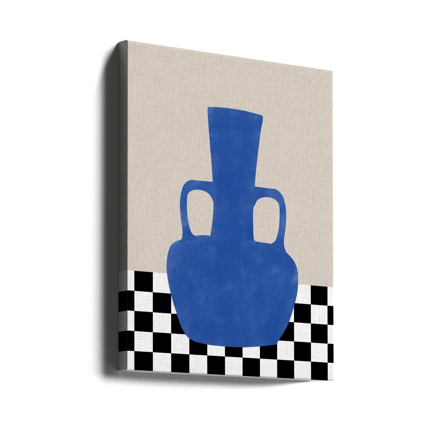 Échiquier Vase Azure | Tableaux sur Toile
