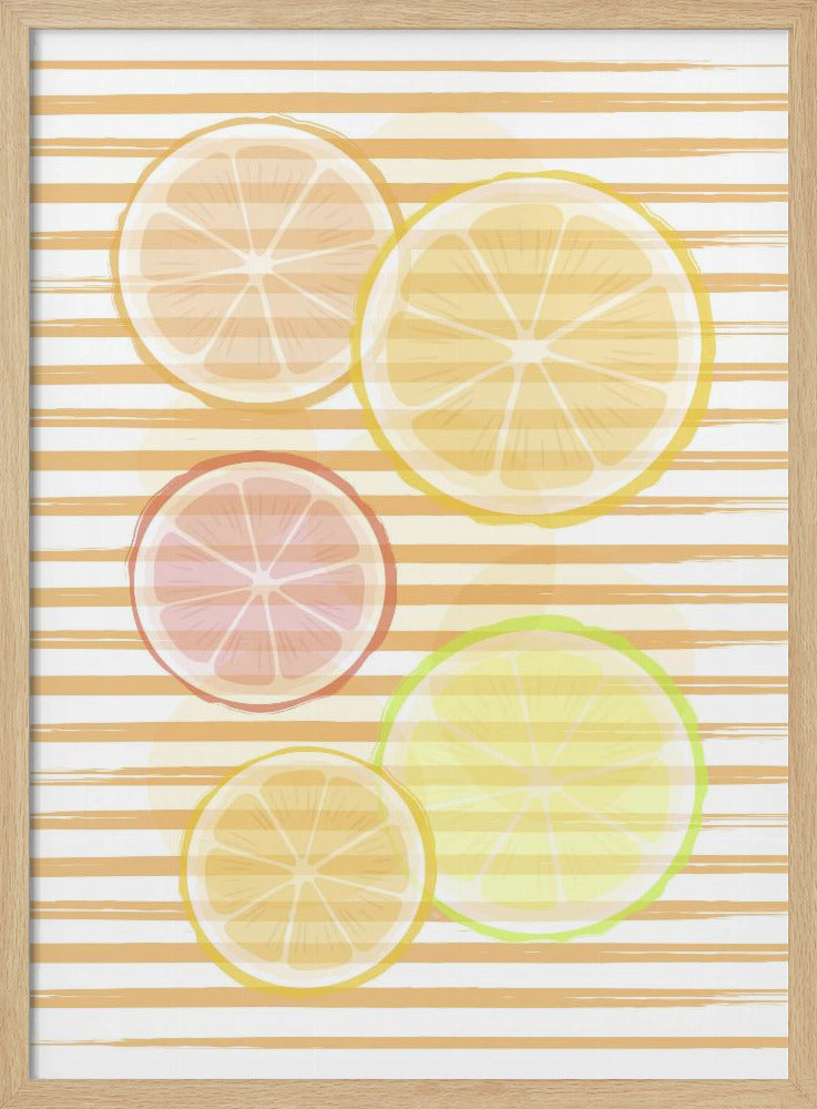 Zitrusharmonie | Poster - Kunstdruck