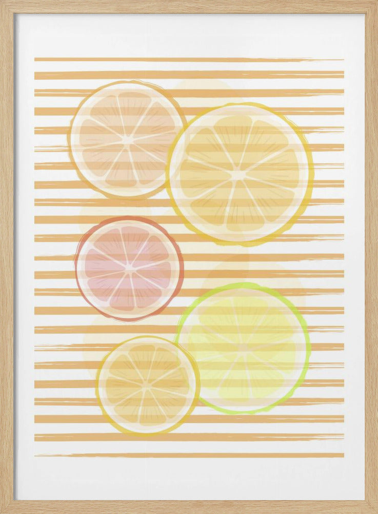 Zitrusharmonie | Poster - Kunstdruck