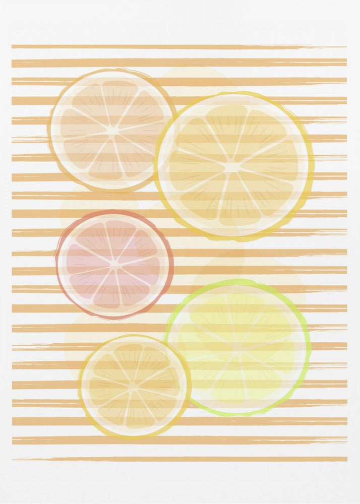 Zitrusharmonie | Poster - Kunstdruck