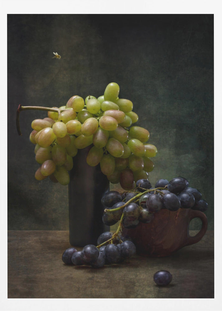 Nature morte avec des raisins et une abeille | Posters - Affiche Artistique