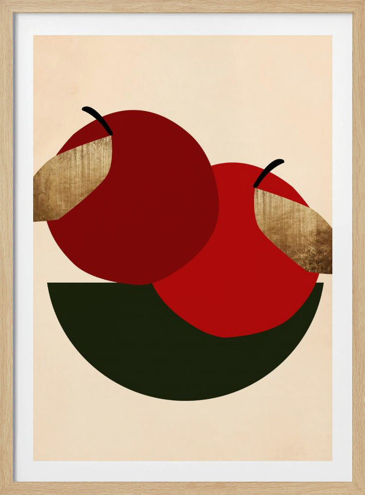 Dos manzanas rojas | Posters - Impresiones de Arte