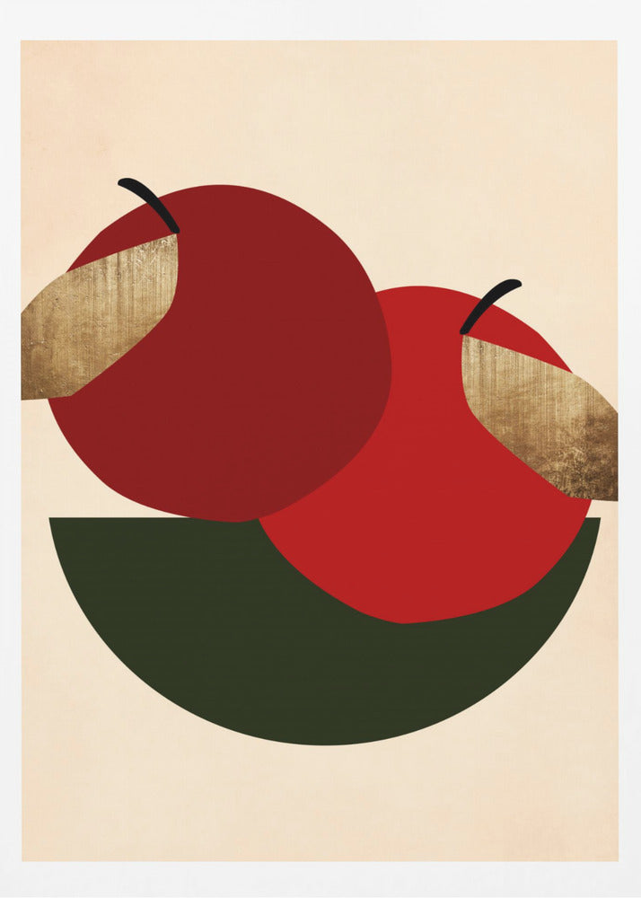 Dos manzanas rojas | Posters - Impresiones de Arte