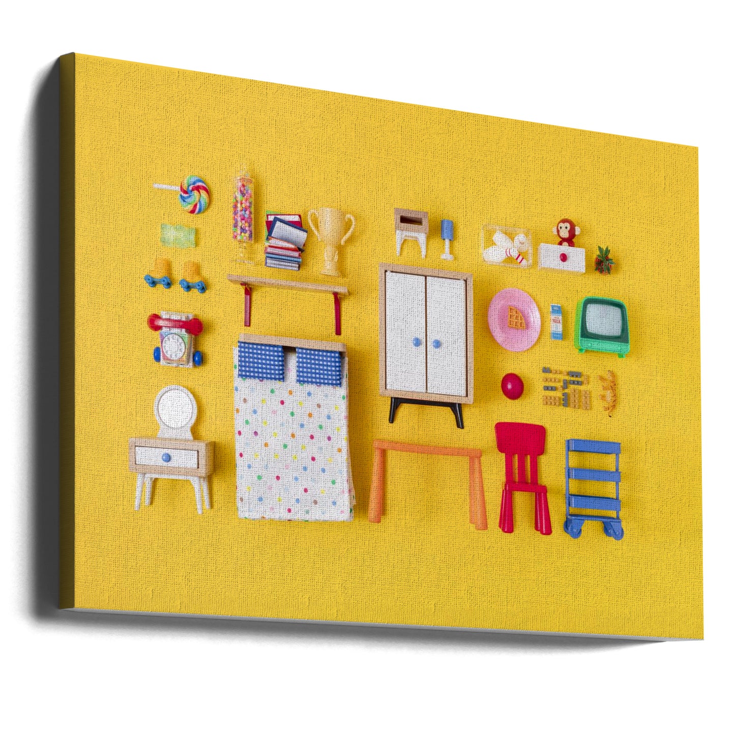 Niño de casa de muñecas S Habitación | Impresiones en Lienzo